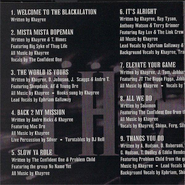 The Blackalation by Khayree (CD 1997 Young Black Brotha Records 